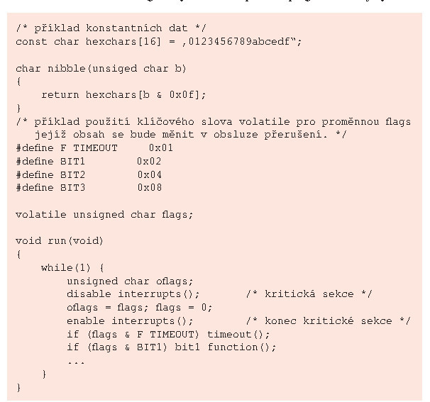 Techniky programování embedded systémů 1